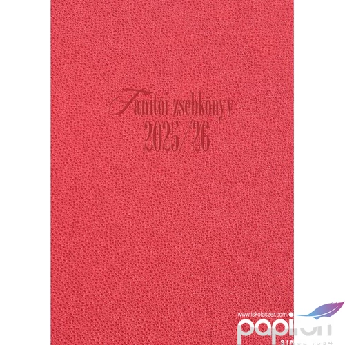 Tanítói zsebkönyv 2025/26 heti 145x205mm, piros színű Realsystem   kollekció 57932243