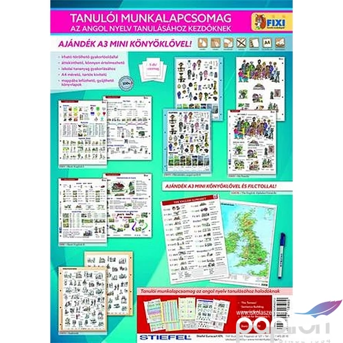 Tanulói munkalap csomag 5 munkalap, 1 alátét, filc, STIEFEL Angol nyelvtanulás