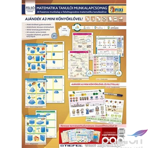 Tanulói munkalap csomag 5 munkalap, 1 alátét, filc, STIEFEL Matematika felsősöknek