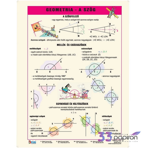 Tanulói munkalap Stiefel A/4 / Geometria- a szög Iskolaszerek Stiefel 215157