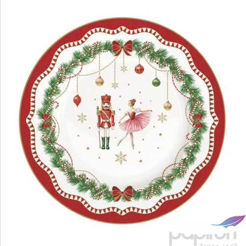 Tányér desszertes kerámia 19cm, Magie de Noel