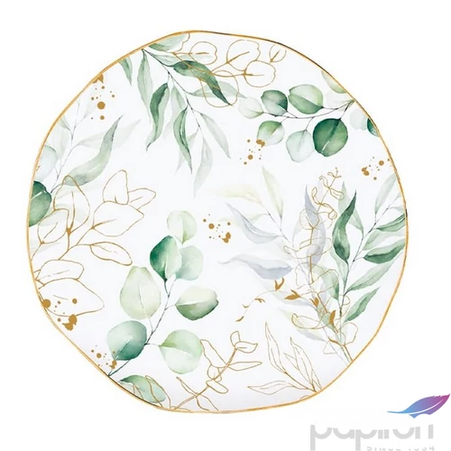 Tányér desszertes kerámia 16cm, Drops White