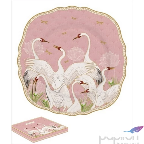 Tányér desszertes kerámia 20cm Dancing Herons dobozban