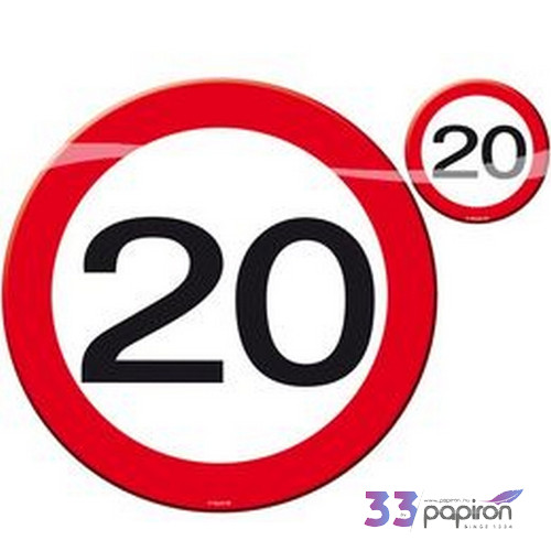 Party tányér és poháralátét Pa 20-es, 4-4db-os szett