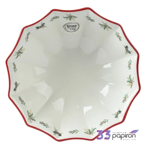 Tányér kerámia karácsonyi 24' házikós 6.5cm sdkae