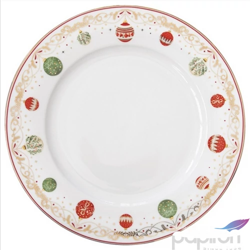 Tányér lapos porcelán 26,5cm, Birds Melody lapostányér kézzel festett
