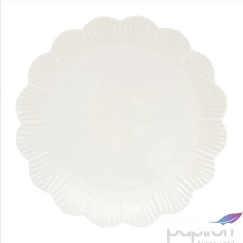 Tányér lapos porcelán 26cm,Drops White lapostányér kézzel festett