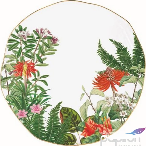 Tányér lapos porcelán 26cm,Spring Time lapostányér kézzel festett