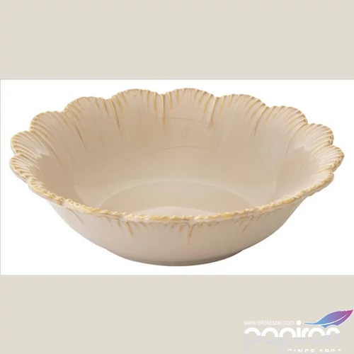 Tányér mély porcelán 20cm, Fleuri terracotta 