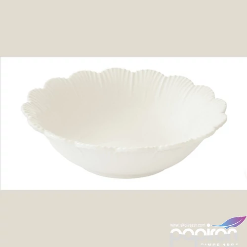 Tányér mély porcelán 20cm, Fleuri white