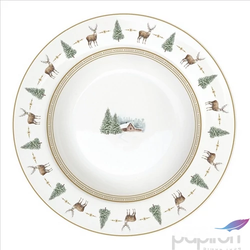 Tányér mély porcelán 21,5cm, White Forest