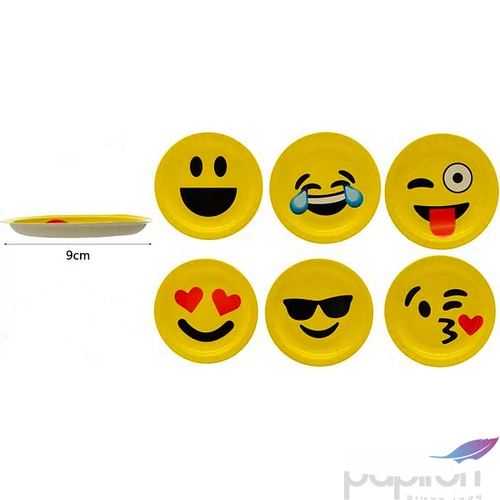 Tányér Party Smyle 23 cm, 6db/cs.