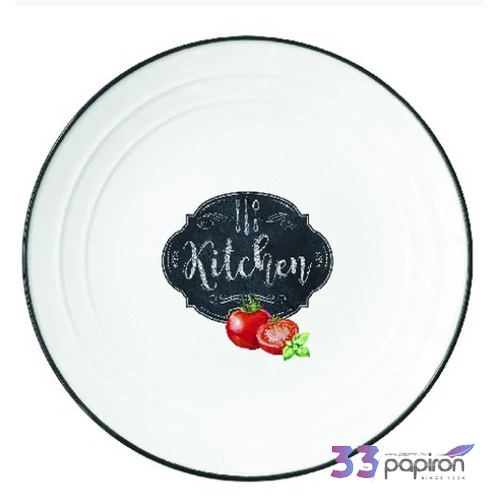 Tányér porcelán 21,5cm, Kitchen Basics