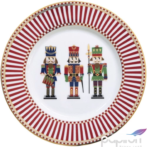 Tányér porcelán karácsonyi 19cm, Nutcracker