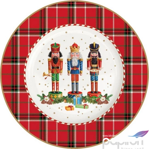Tányér porcelán karácsonyi 19cm, Vintage Nutcracker