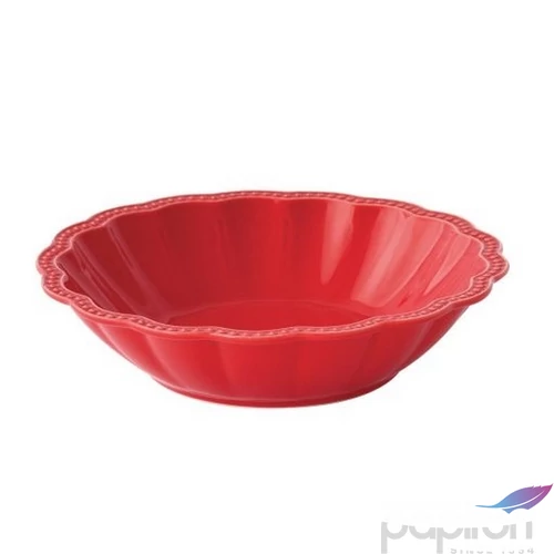Tányér mély porcelán 20cm, Elite red
