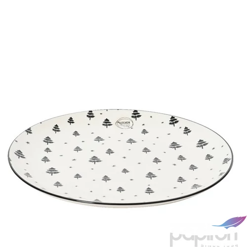 Tányér Porcelán karácsonyi 24' fenyőfás 2.6cm sdkae