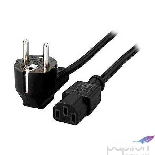 Tápkábe C13/SCHUKO 1,8 m EQUIP fekete