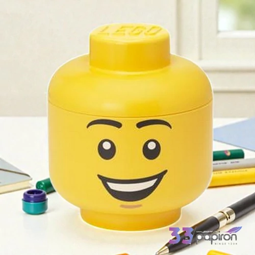 Tárolódoboz LEGO Happy Boy fej kicsi