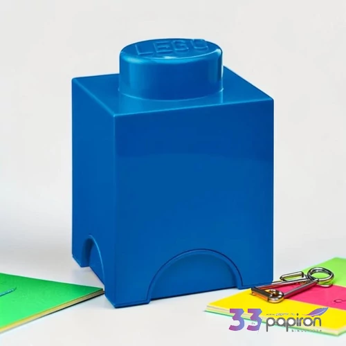 Tárolódoboz LEGO kék szögletes