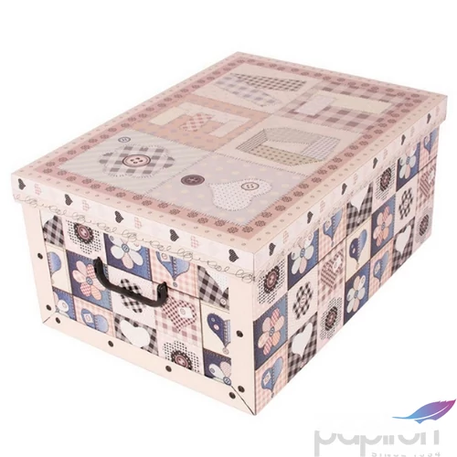 Tárolódoboz maxi 51x37x24 maxi miss space love pink szív 7079 