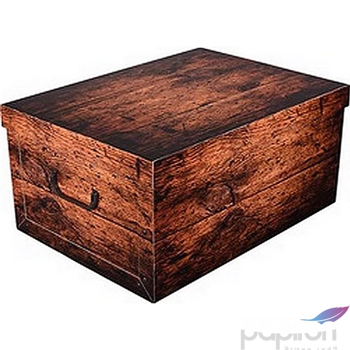 Tárolódoboz maxi 52x40x25cm Láda barna színű 7070