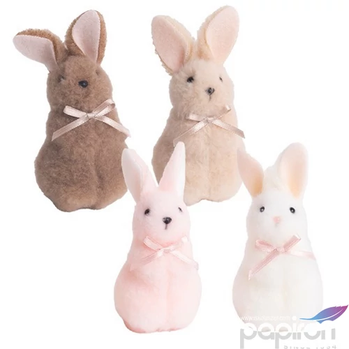 Tavaszi dekor húsvéti nyuszi textil 11 cm 4 féle 67780
