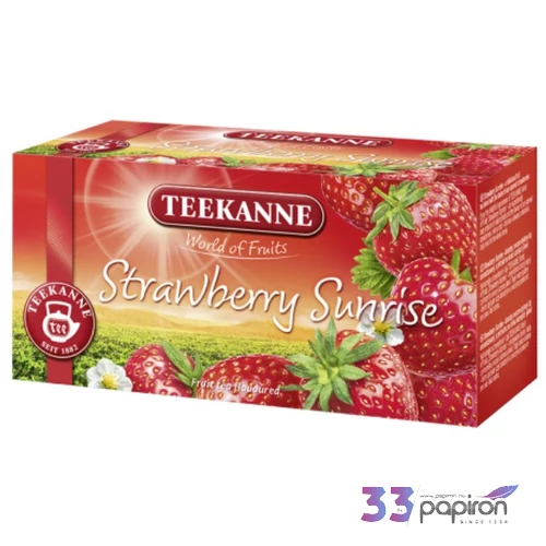 Tea Teekanne gyümölcstea WOF Strawberry Sunrise eper 20x2,5g KHK273