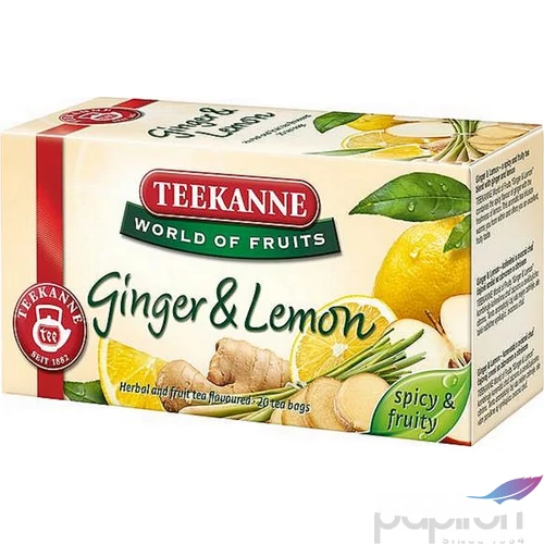 Tea TEEKANNE gyümölcstea World of Fruits gyömbér-citrom 20x1, 75 KHK480