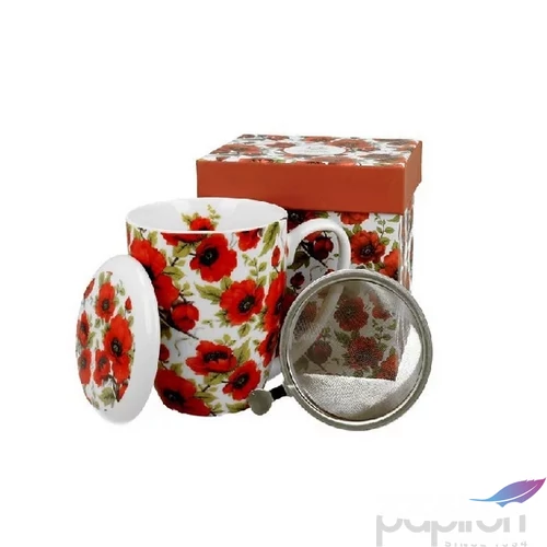 Bögre porcelán 380ml szűrős, Lina