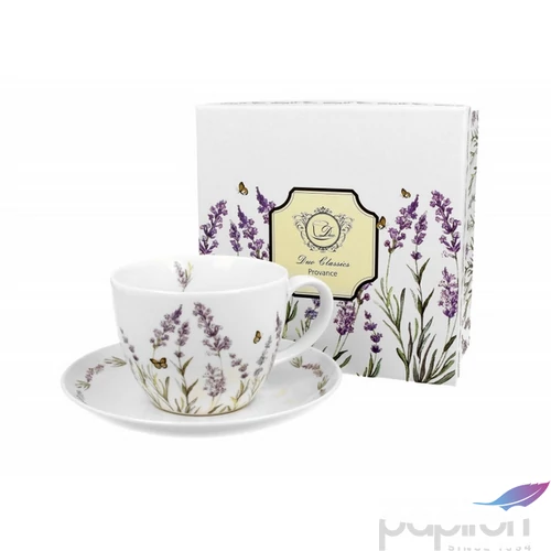 Bögre+alátét 470ml Porcelán, Provence
