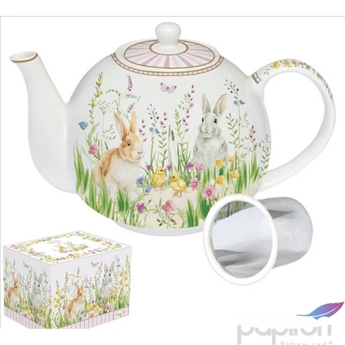 Teáskanna porcelán 1000ml, dobozban, Happy Easter 