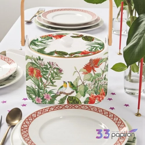 Teáskanna porcelán 800ml, Exotica