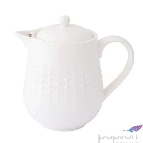 Teáskanna Porcelán 800ml Drops White