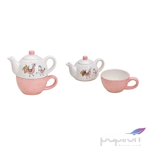 teásszett Porcelán 20' 19x16x11 450/375ml