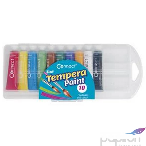 Tempera 10-es Connect 10x12ml, PVC dobozban GT: 000016651 iskolaszezonos termék MINŐSÉGI