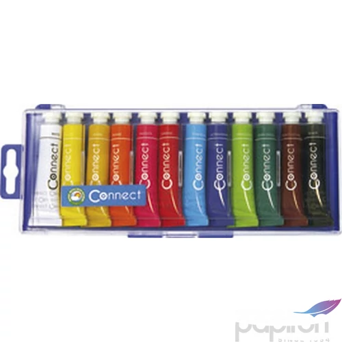 Tempera 12-es Connect 12x12ml, PVC dobozban iskolaszezonos termék MINŐSÉGI