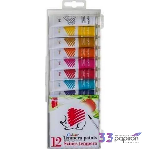 Tempera 12 ICO Süni iskolaI tempera 12x12ml iskolaszer- tanszer