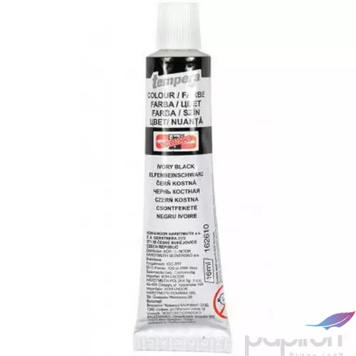 Tempera 16ml KOH 162610 Koh-I-Noor csontfekete iskolaszer- tanszer