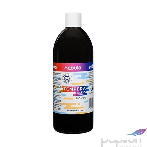 Tempera 500ml Nebulo fekete Iskolaszer Nebulo NTF-500-FK
