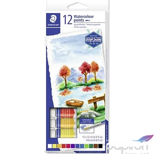Tempera készlet 12 STEADTLER Design Journey Akvarell 12színx12ml Iskolaszerek Staedler 8880 C12