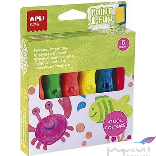 Tempera készlet Apli ecsetvégű tubusban, Paint