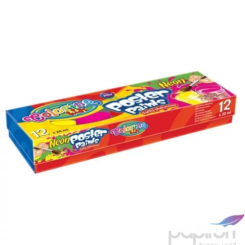 Temperakészlet Colorino tégelyes 12x20ml (2db NEON colour)