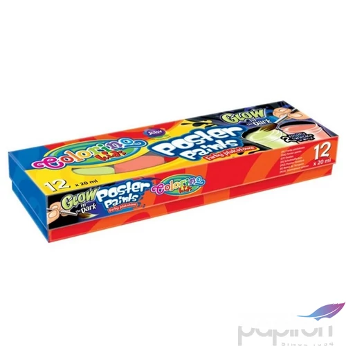 Temperakészlet Colorino tégelyes 12x20ml (2db FLUORESZKÁLÓ colour)