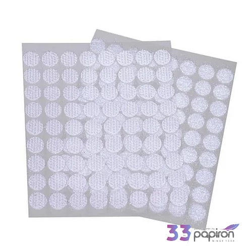 Tépőzár öntapadós kerek 1cm-es 72pár/csomag 