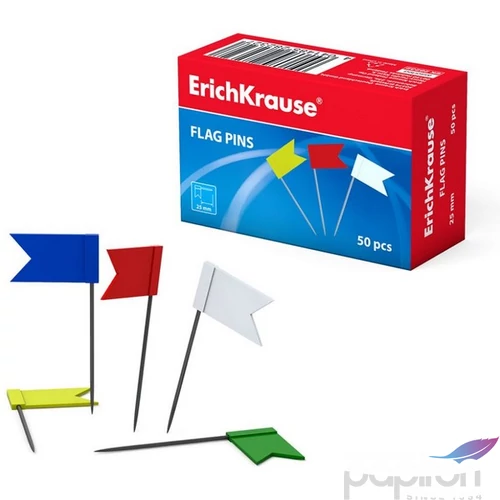 Térképtű zászlós 50db-os ErichKrause 28232