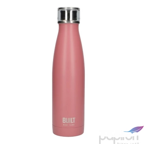 Kulacs termosz duplafalú (24h hideg,6h meleg) rozsdamentes acél 483ml,Pink,Built