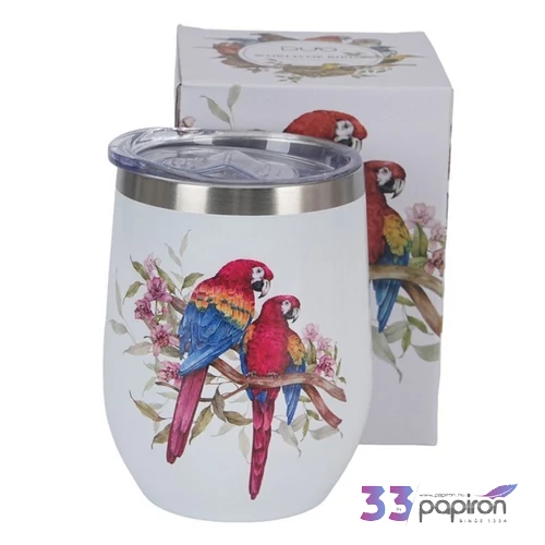 Termosz World of Birds Scarlet Macaw-papagájos Díszdobozban