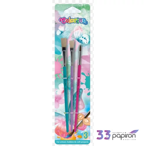 Ecset készlet Colorino Follow Your Dreams lapos 12,8,6 kerek 3db-os szett