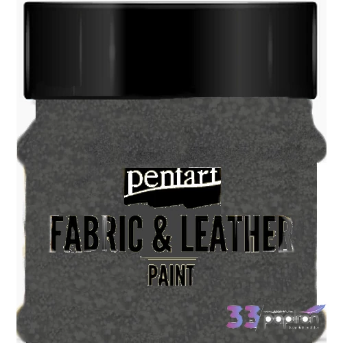 Textil és bőrfesték 50ml Pentart csillogó grafit
